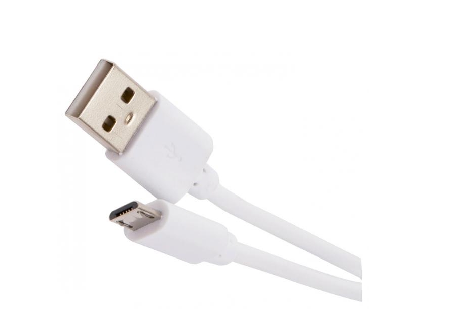 Кабель mObility USB-micro USB белый 1 м