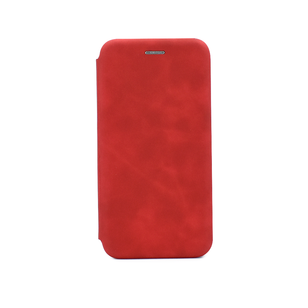 

Чехол-книжка из кожи PU на Samsung Galaxy A10 красный мрамор, FLPU279M