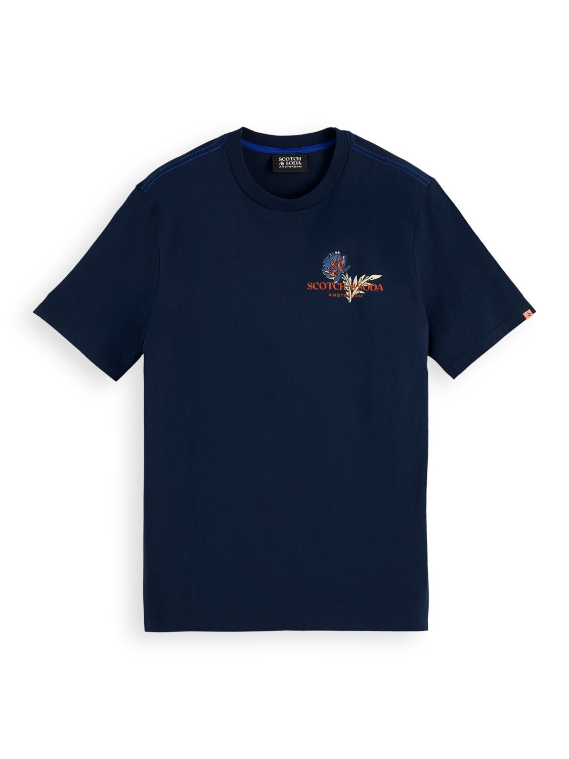 

Футболка мужская Scotch & Soda 167340/0004 синяя L, 167340/0004