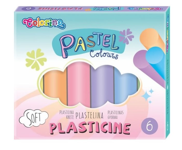 

Пластилин Colorino , 6 пастельных цветов