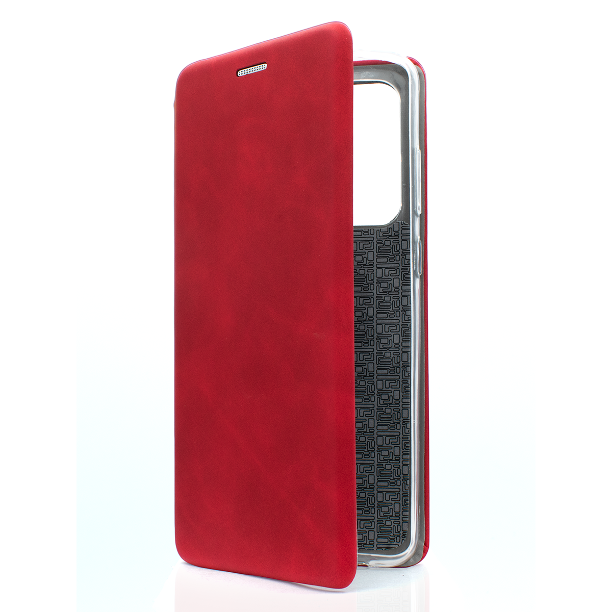 

Чехол-книжка из кожи PU на Samsung Galaxy S20 Ultra красный мрамор, FLPU294M
