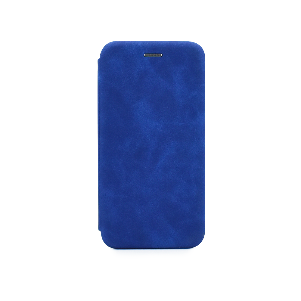 

Чехол-книжка из кожи PU на Xiaomi Redmi Note 7 синий мрамор, FLPU347M