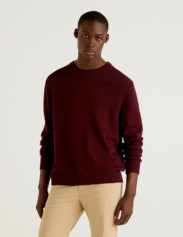 

Джемпер мужской 21A_1235U1N67 United Colors of Benetton коричневый S, 21A_1235U1N67