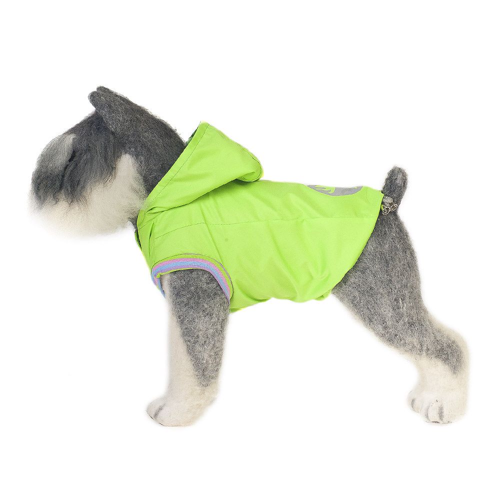 фото Куртка для собак happy puppy, унисекс, зеленый, 2, длина спины 24 см
