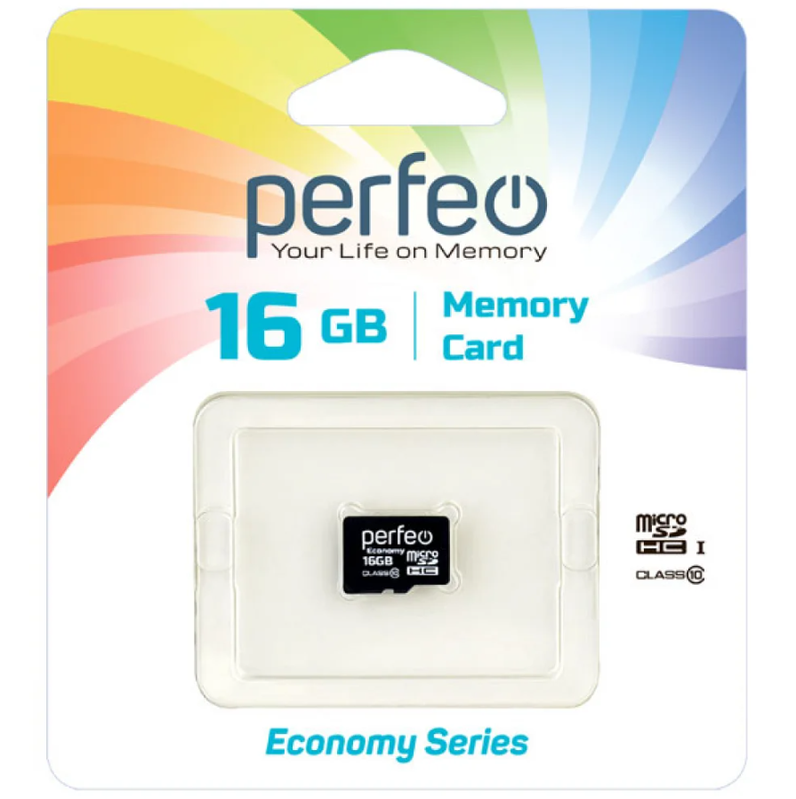 Карта памяти Perfeo Micro SDHC 16Гб (24495)