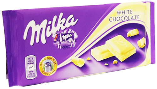 фото Плитка milka white молочная белая 100 г