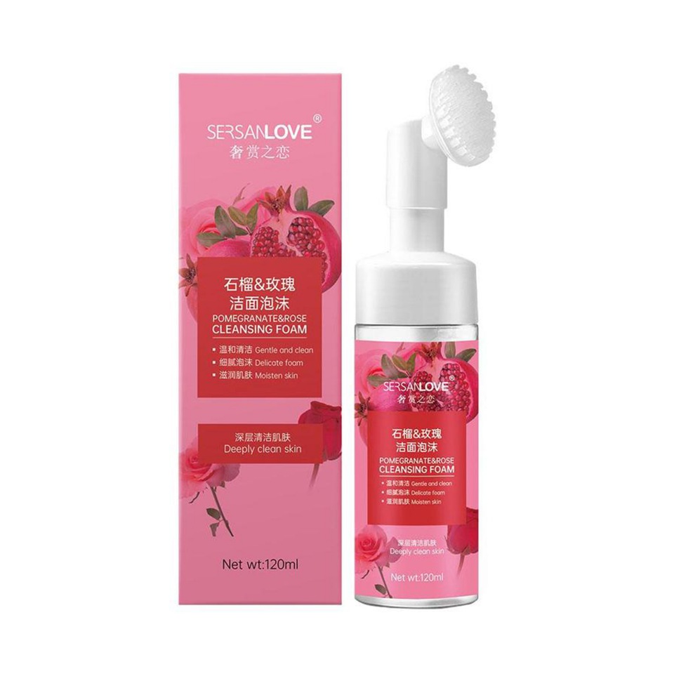 фото Пенка sersanlove pomegranate rose cleansing foam с экстрактом розы и граната, 120 мл