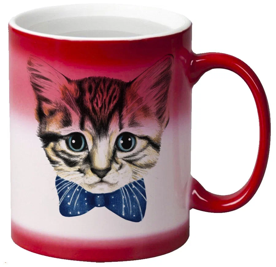 

Кружка CoolPodarok Котенок с бантиком