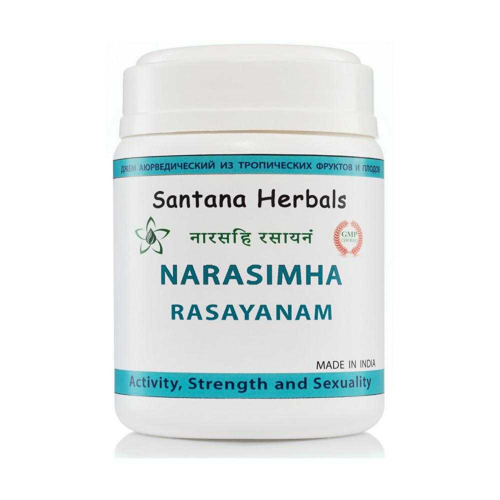 

Джем аюрведический Santana Herbals НАРАСИМХА РАСАЯНАМ 500 г, НАРАСИМХА РАСАЯНАМ