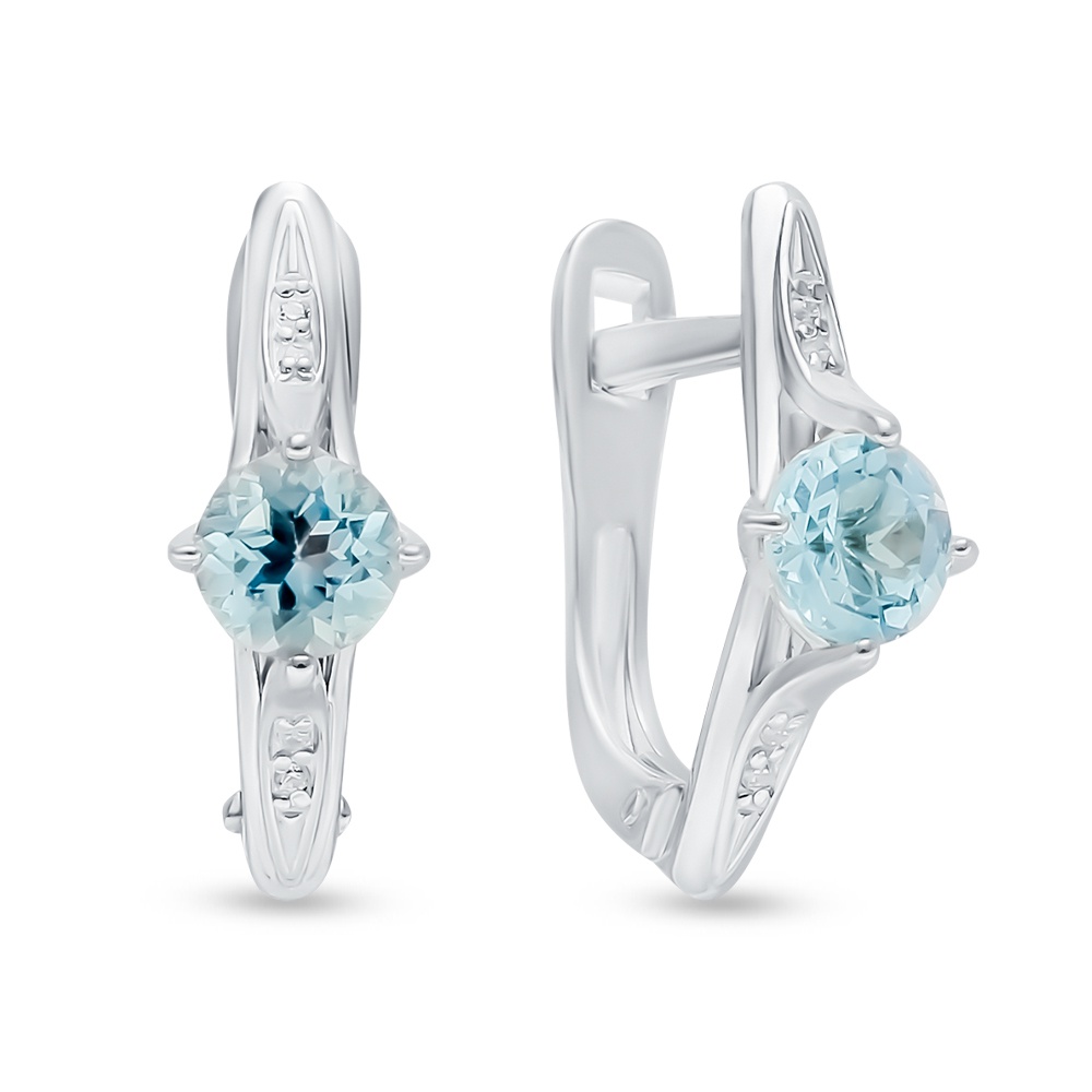 

Серьги из серебра с топазом 585Gold 702009443, 702009443