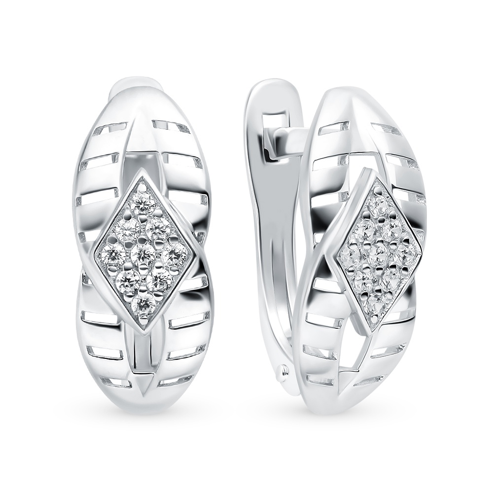 

Серьги из серебра с фианитом 585Gold 702009680, 702009680