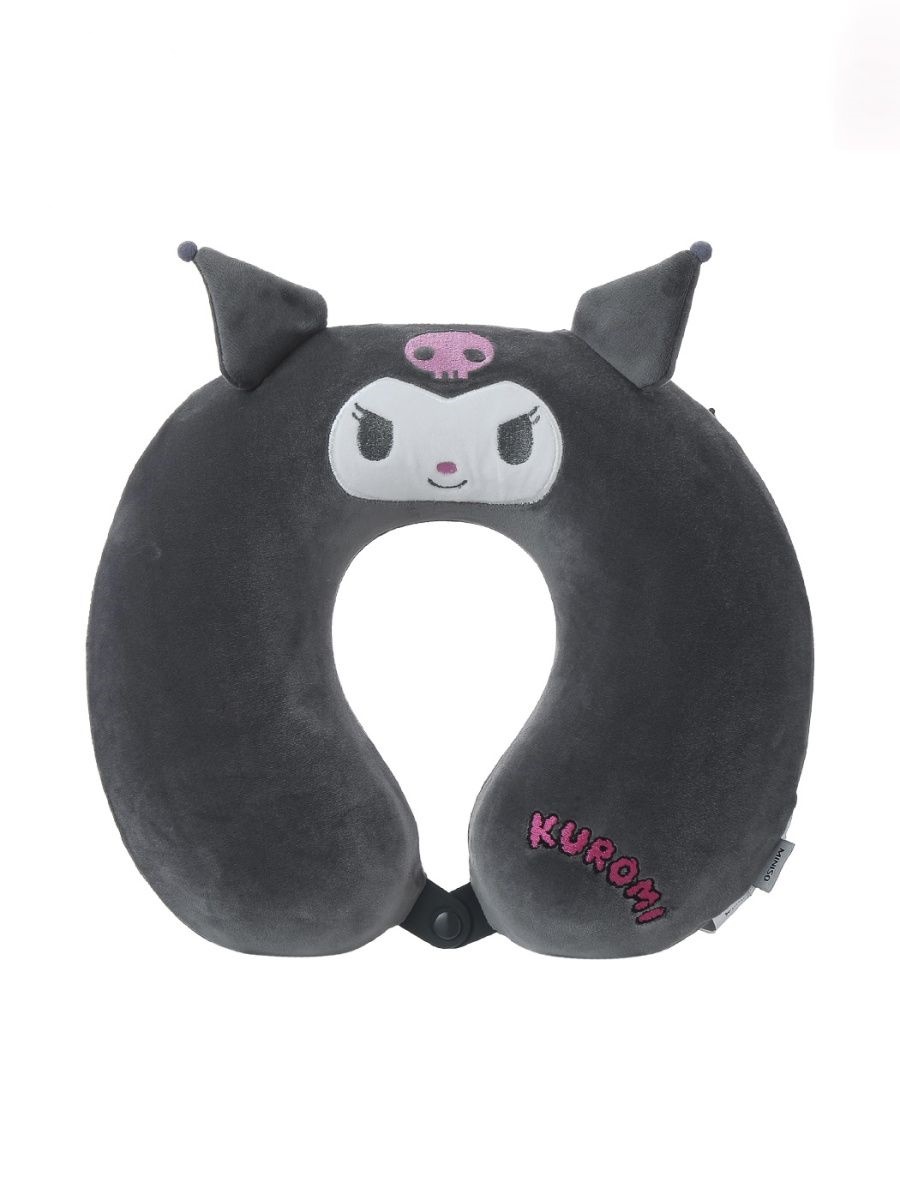 Дорожная подушка Miniso Kuromi серая