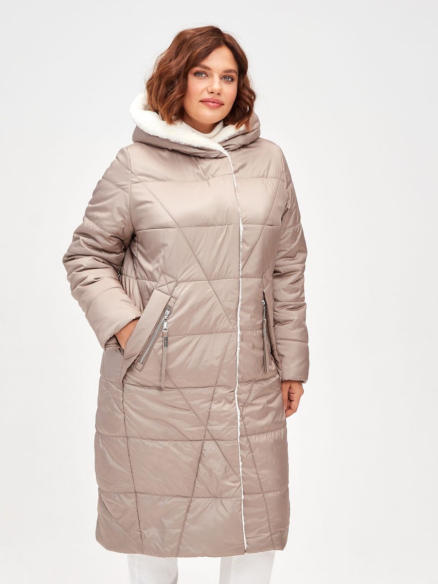 

Пальто женское LAWINTER 82567 бежевое 52 RU, Бежевый, 82567