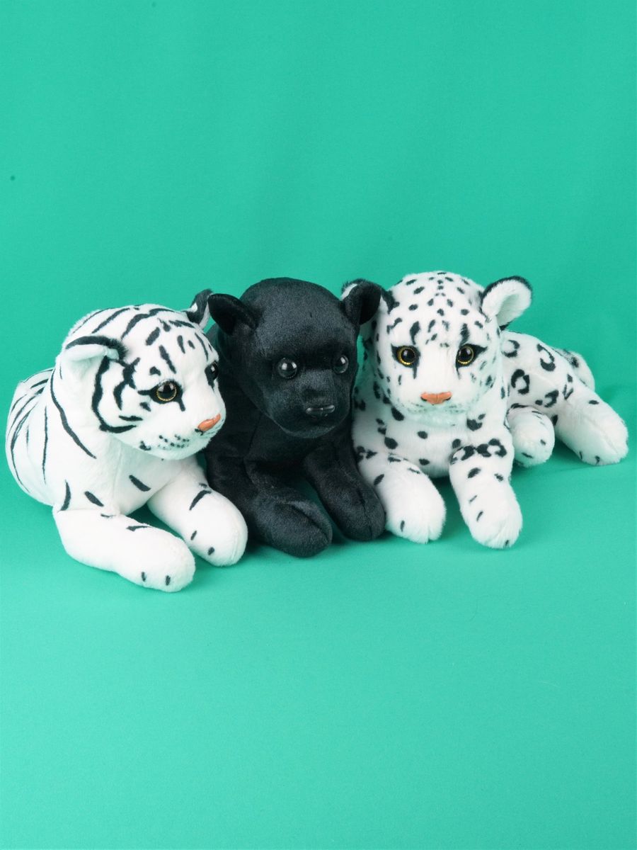 Мягкая игрушка Мэри Море 3 шт - Тигр, Леопард, Пантера 30 см.