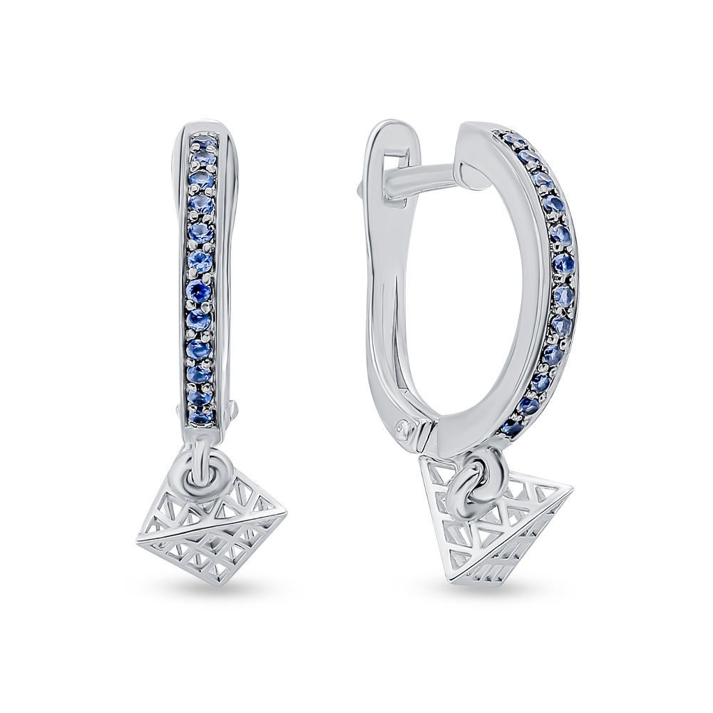 

Серьги из серебра с фианитом 585Gold 702009751, 702009751
