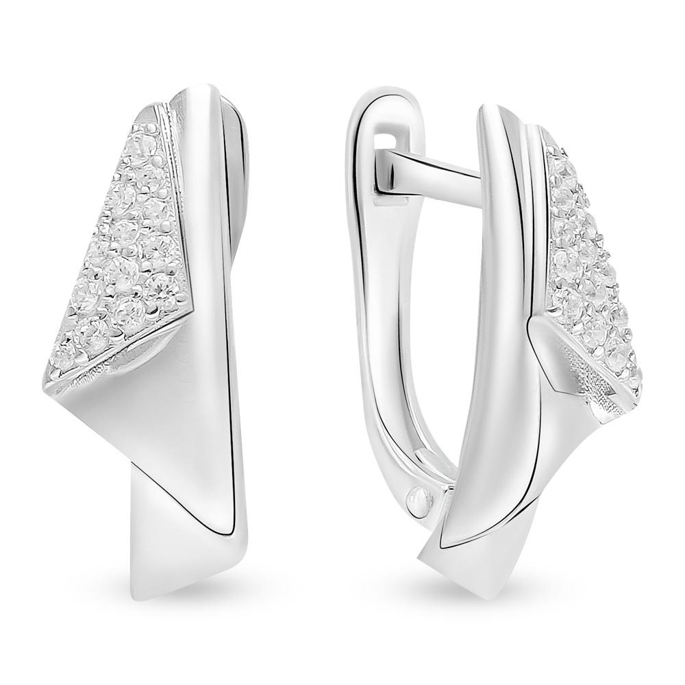 

Серьги из серебра с фианитом 585Gold 702009754, 702009754