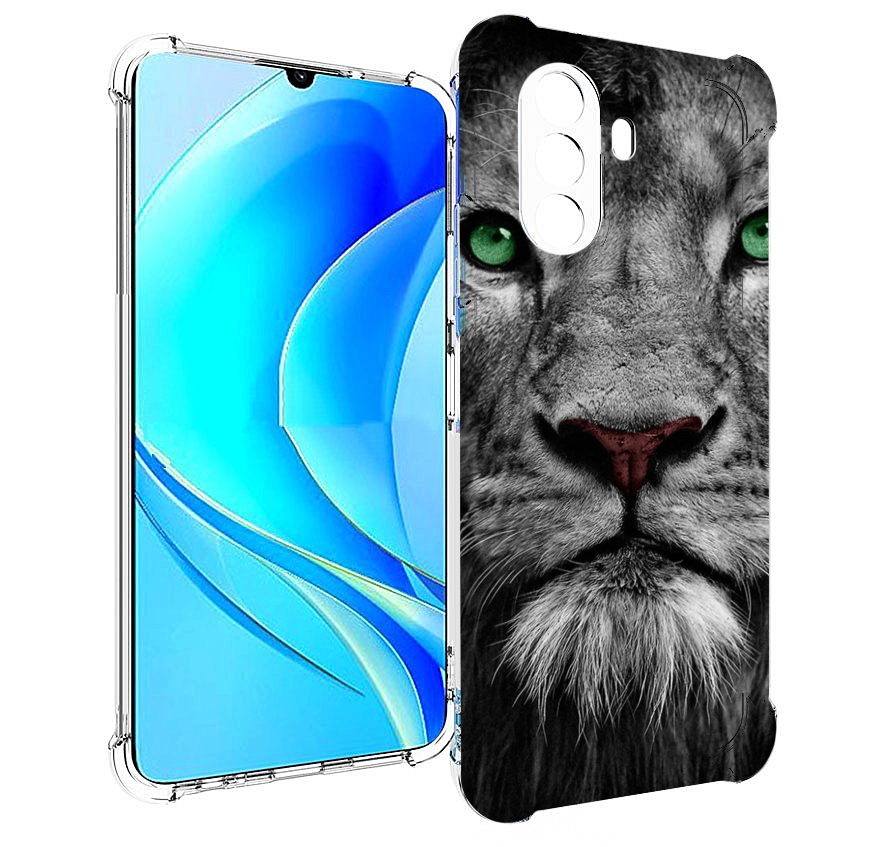 

Чехол MyPads Лев-зеленоглазый мужской для Huawei Nova Y70 / Nova Y70 Plus (MGA-LX9N), Прозрачный, Tocco