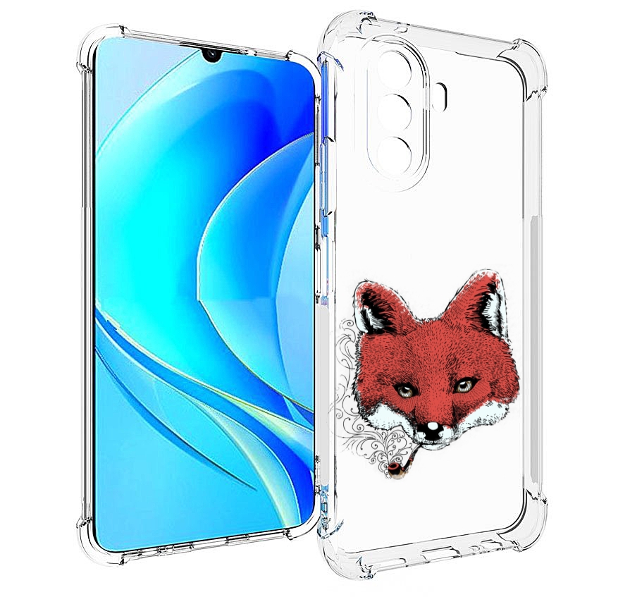 

Чехол MyPads Лис с трубкой для Huawei Nova Y70 / Nova Y70 Plus (MGA-LX9N), Прозрачный, Tocco