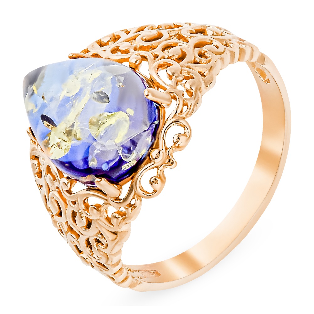 

Кольцо из серебра с янтарем р.  585Gold 701011990, 701011990