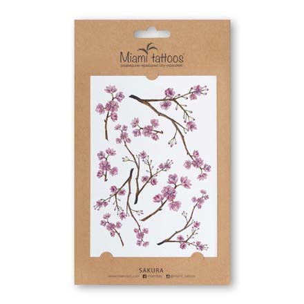 

Акварельные переводные тату Sakura