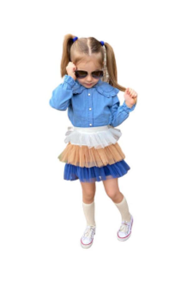 

Костюм с юбкой Ricco Tarz 2220704007, 6-7 лет, синий (доставка из-за рубежа)