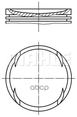 

Поршень двс vw golf 1.4 16v ahw/axp =76.5 1.2x1.5x2.5 std 96>