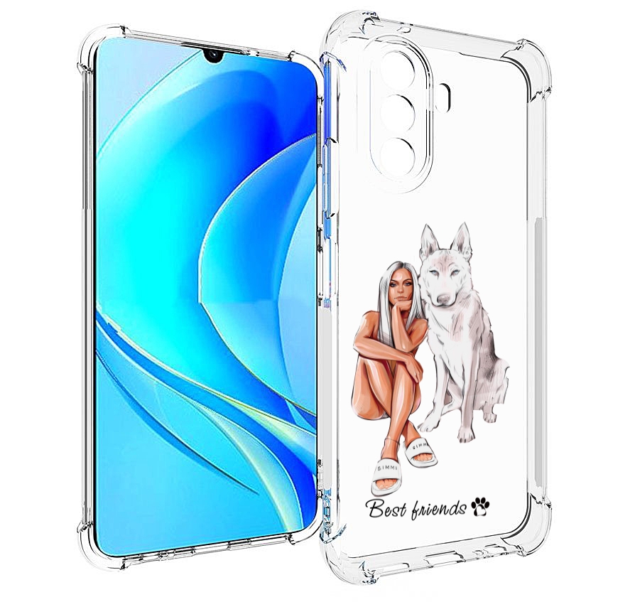 

Чехол MyPads Лучшие-друзья для Huawei Nova Y70 / Nova Y70 Plus (MGA-LX9N), Прозрачный, Tocco