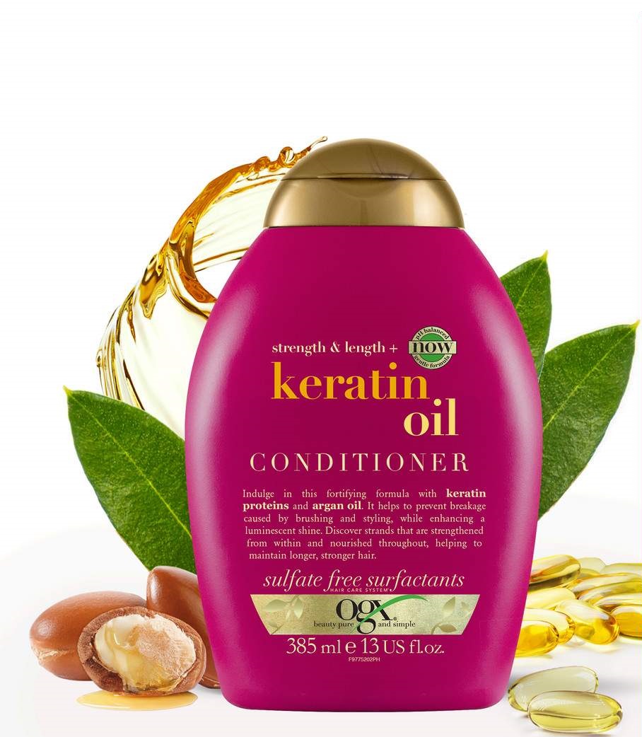 фото Кондиционер для волос ogx anti-breakage keratin oil conditioner 385 мл