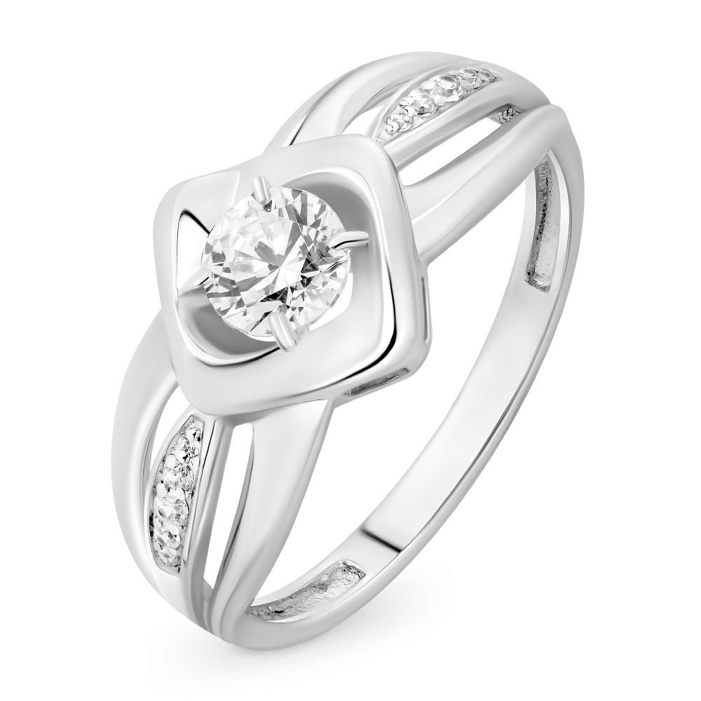 

Кольцо из серебра с Swarovski/фианитом р. , 585Gold 701007013, 701007013