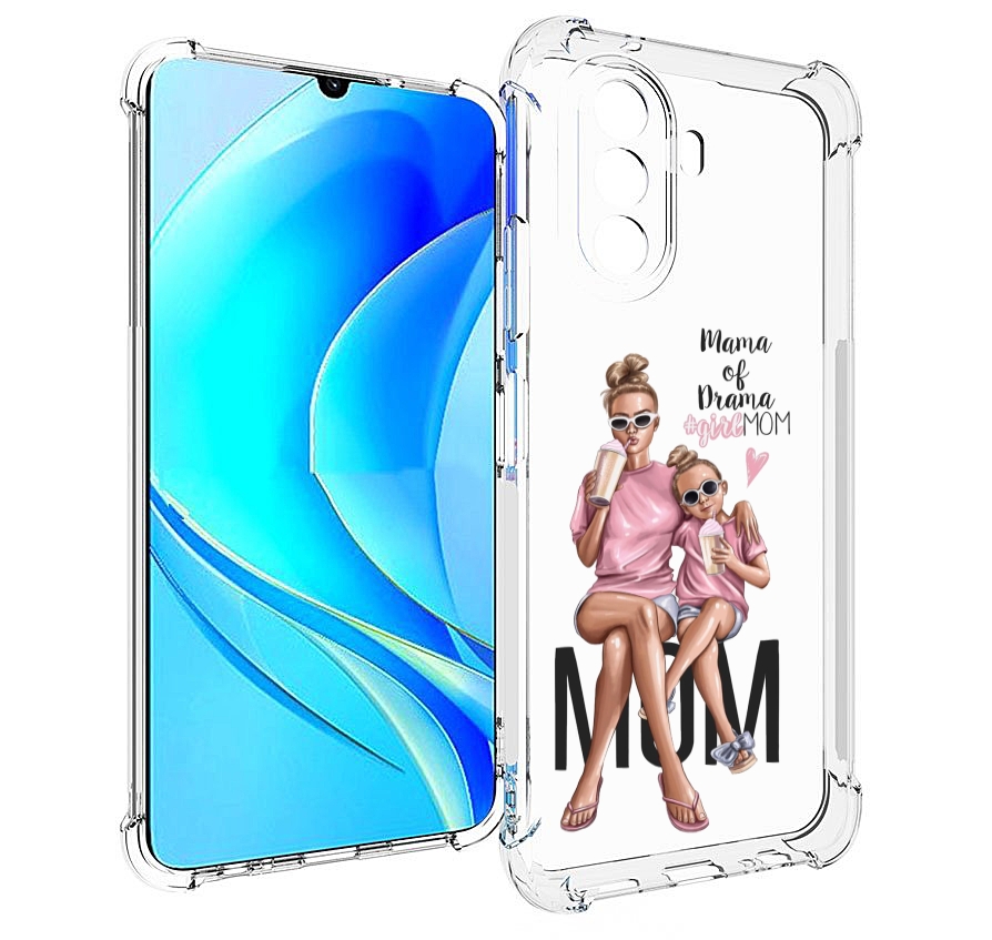 

Чехол MyPads Мама-мечты женский для Huawei Nova Y70 / Nova Y70 Plus (MGA-LX9N), Прозрачный, Tocco