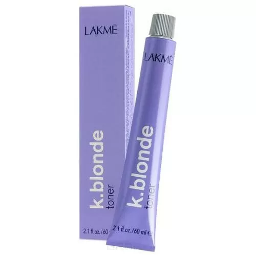 фото Краска тонер lakme для волос k.blonde toner, серебряный тонер, 60 мл.