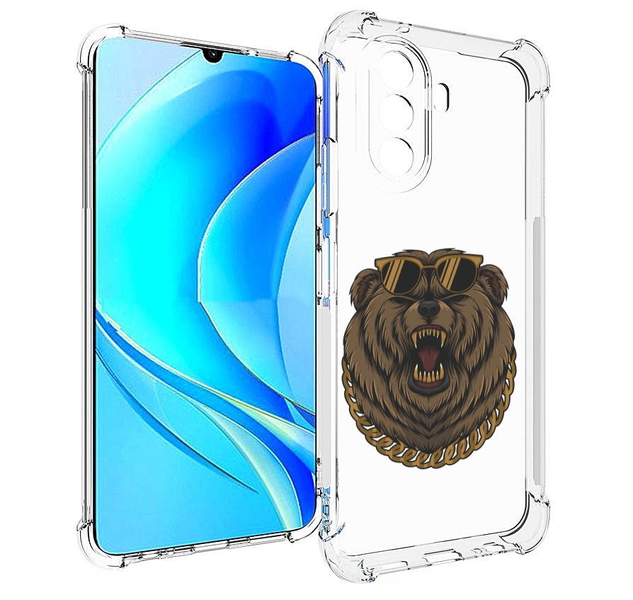 

Чехол MyPads Медведь-в-очках-2 для Huawei Nova Y70 / Nova Y70 Plus (MGA-LX9N), Прозрачный, Tocco