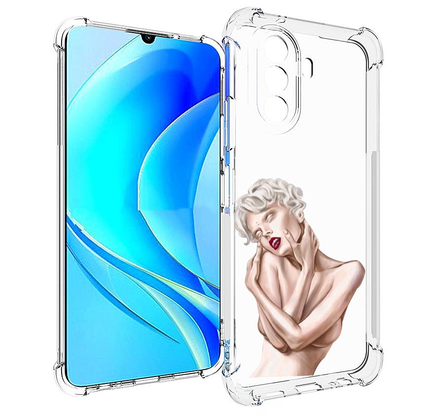 

Чехол MyPads Мигера женский для Huawei Nova Y70 / Nova Y70 Plus (MGA-LX9N), Прозрачный, Tocco