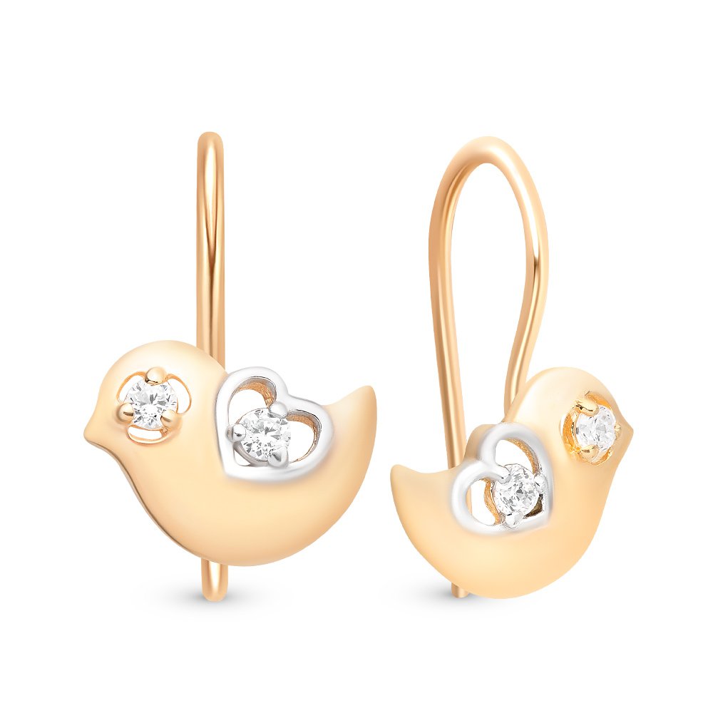 

Серьги из серебра с фианитом 585Gold 902000423, 902000423