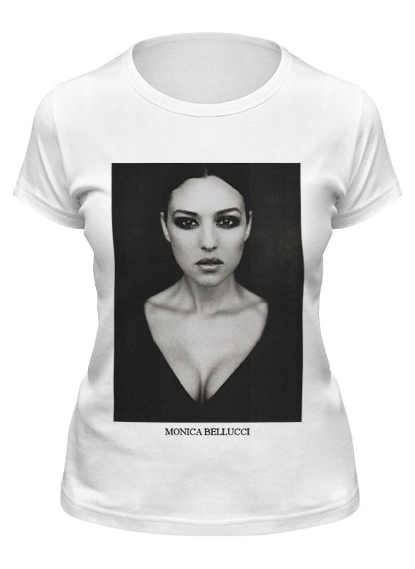 

Футболка женская Printio Monica bellucci белая XL, Белый;черный, Monica bellucci