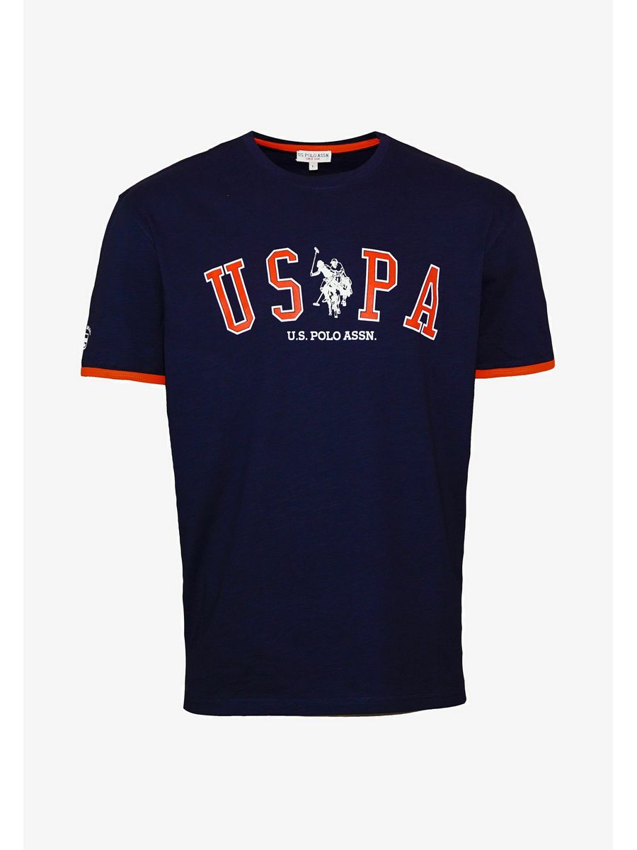 

Футболка мужская U.S. POLO Assn. US222O038 синяя M, Синий, US222O038