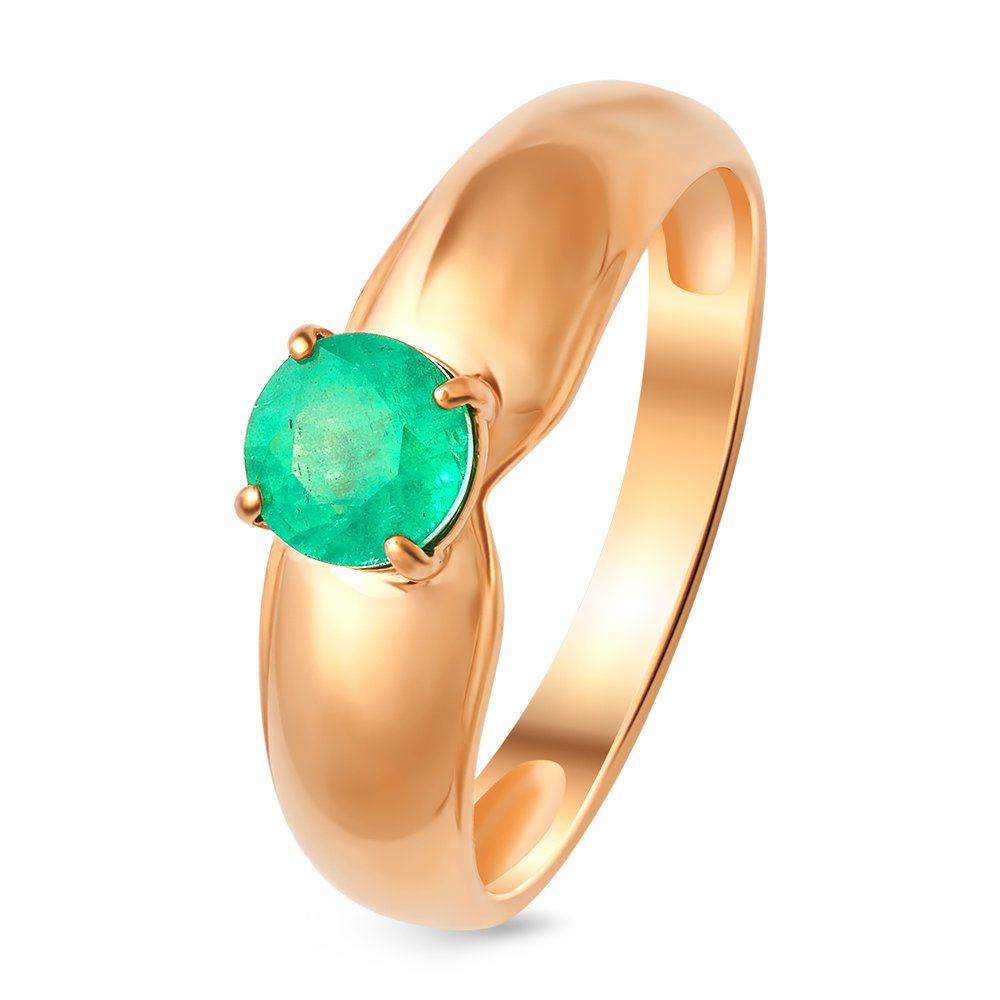 

Кольцо из красного золота с изумрудом р. 17,5 585Gold 101010749, 101010749