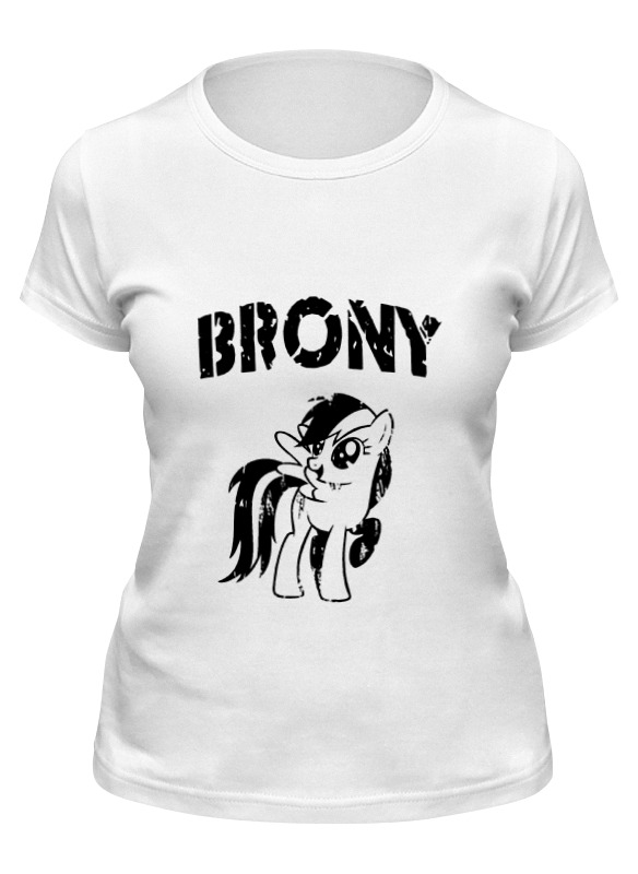 

Футболка женская Printio Brony rainbow dash 2 белая XL, Brony rainbow dash 2