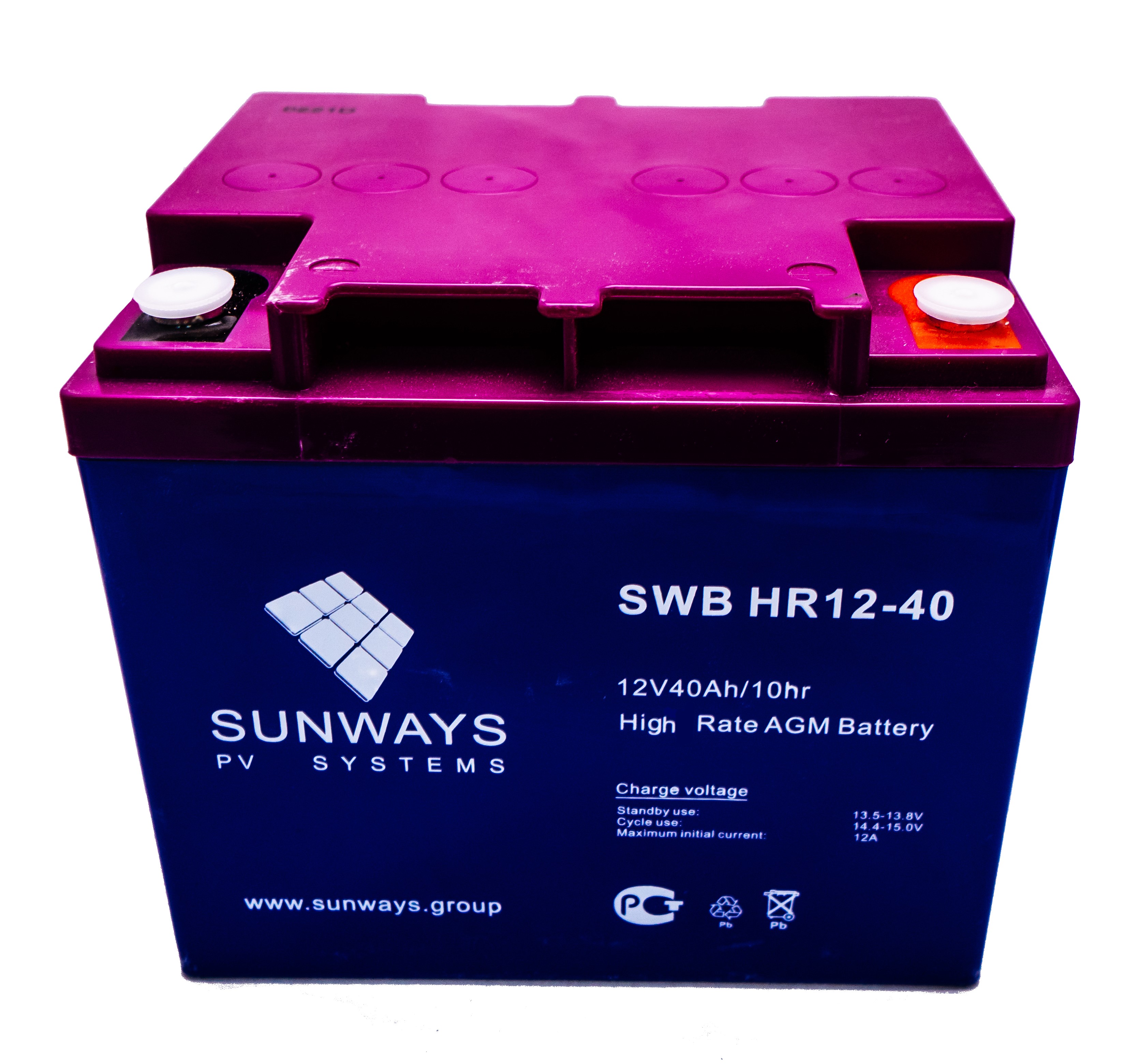 Аккумулятор для ИБП Sunways 40 А/ч 12 В (SW101542)
