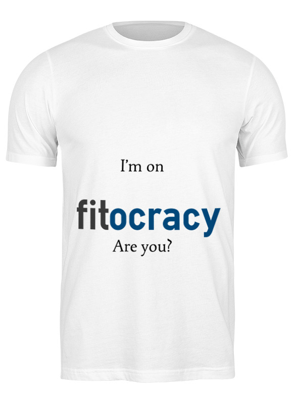 

Футболка мужская Printio I'm on fitocracy, are you белая XL, Белый, I'm on fitocracy, are you