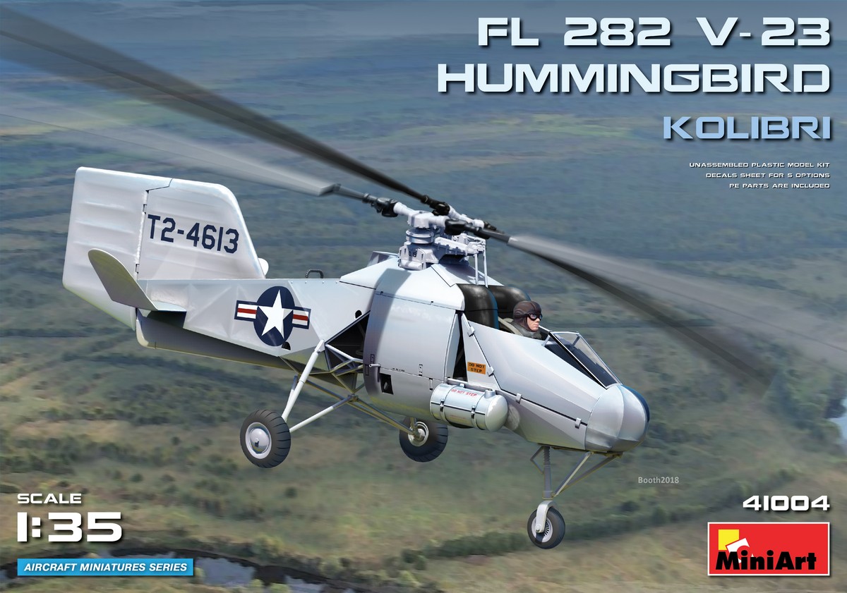 фото Сборная модель miniart 1/35 вертолет fl 282 v-23 hummingbird (колибри) 41004