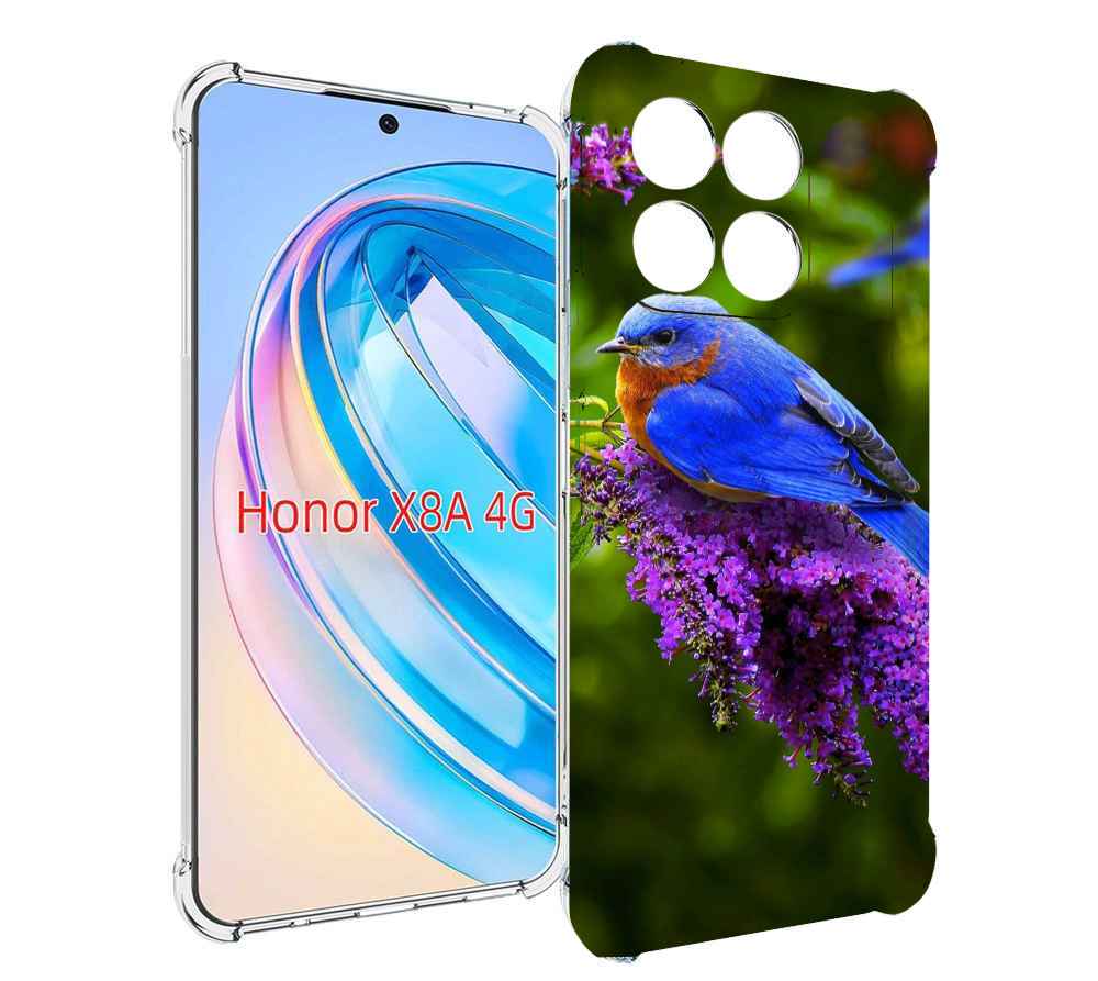 

Чехол MyPads Птица-сиреневая для Honor X8a, Tocco