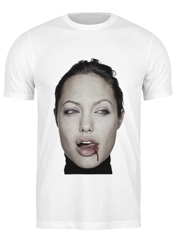

Футболка мужская Printio Angelina jolie белая XL, Белый, Angelina jolie