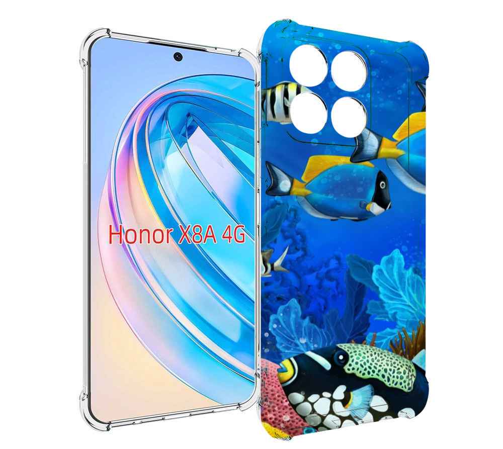 

Чехол MyPads Рыбки для Honor X8a, Tocco