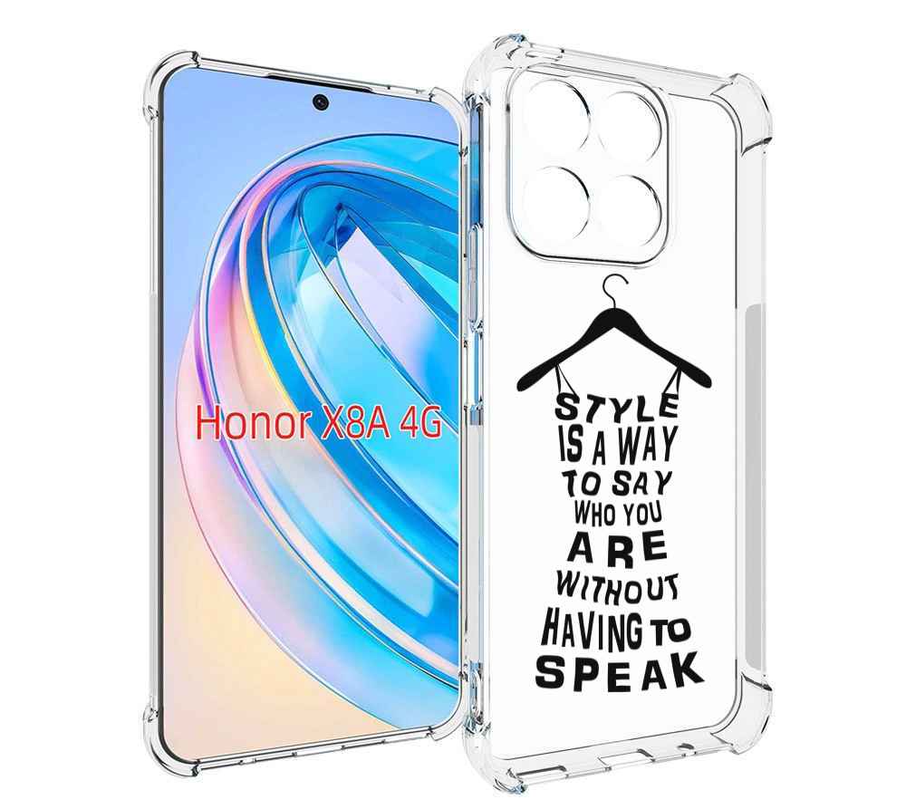 

Чехол MyPads Сарафан-из-слов для Honor X8a, Tocco