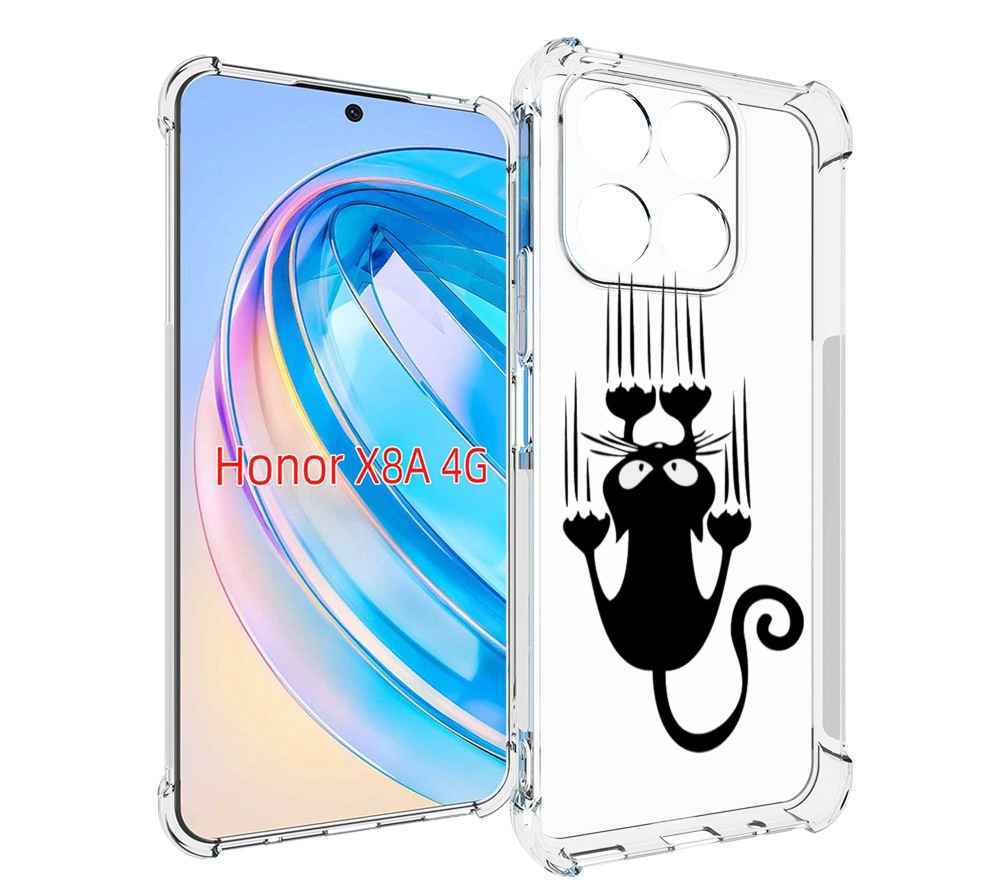

Чехол MyPads Свисающий-кот для Honor X8a, Tocco