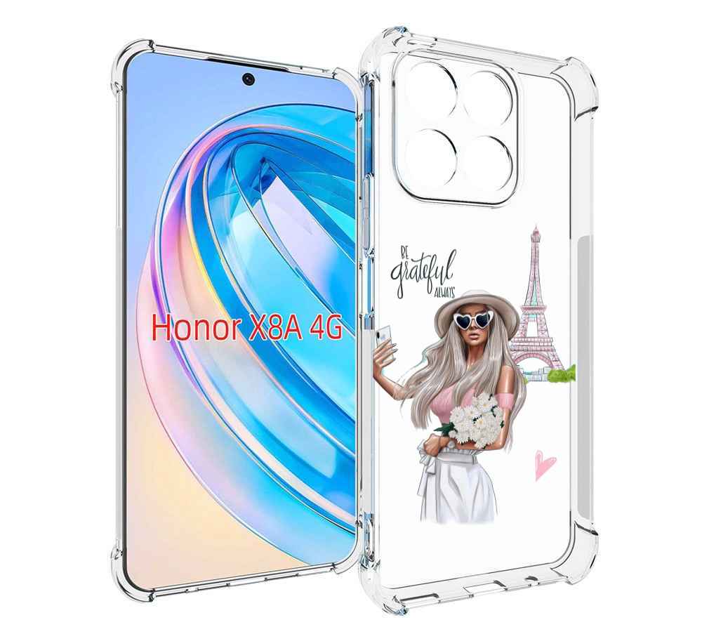 

Чехол MyPads Селфи-в-Париже женский для Honor X8a, Tocco