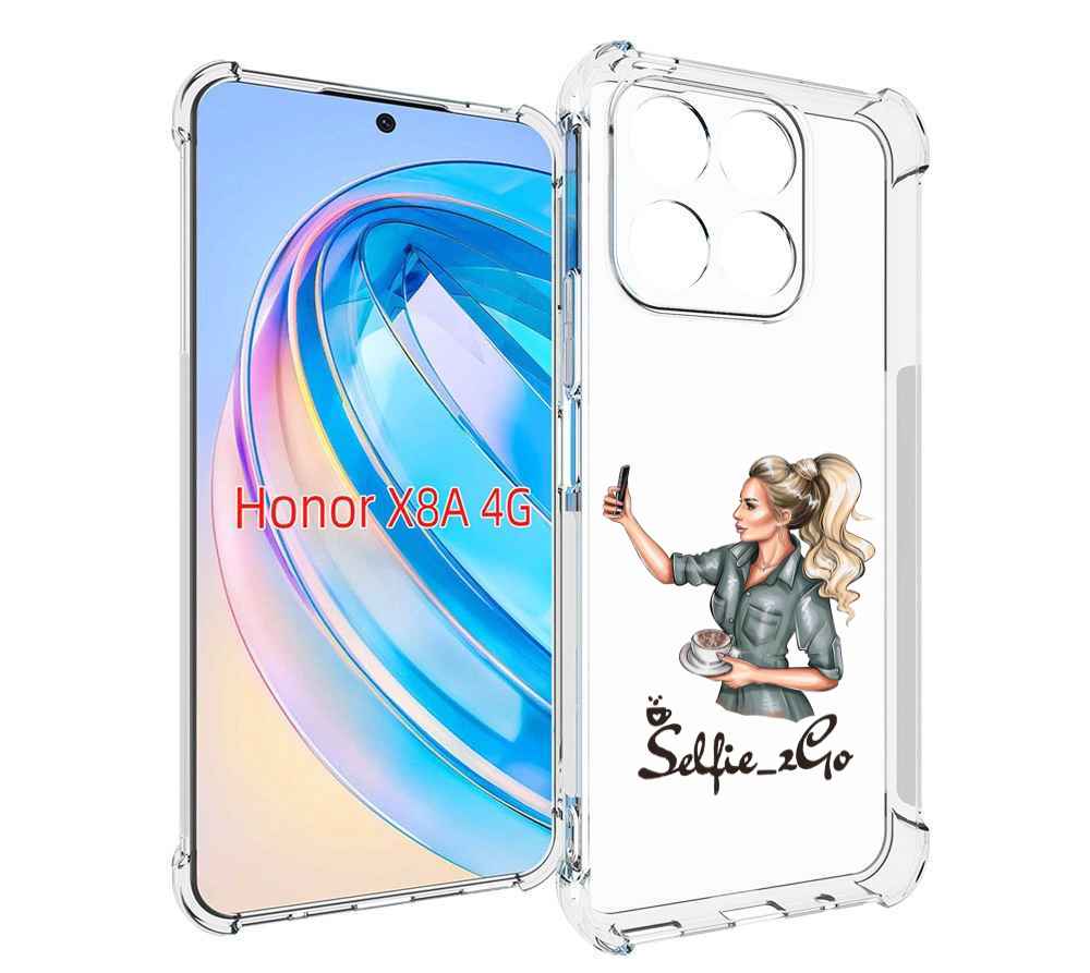 

Чехол MyPads Селфи-девушка женский для Honor X8a, Tocco