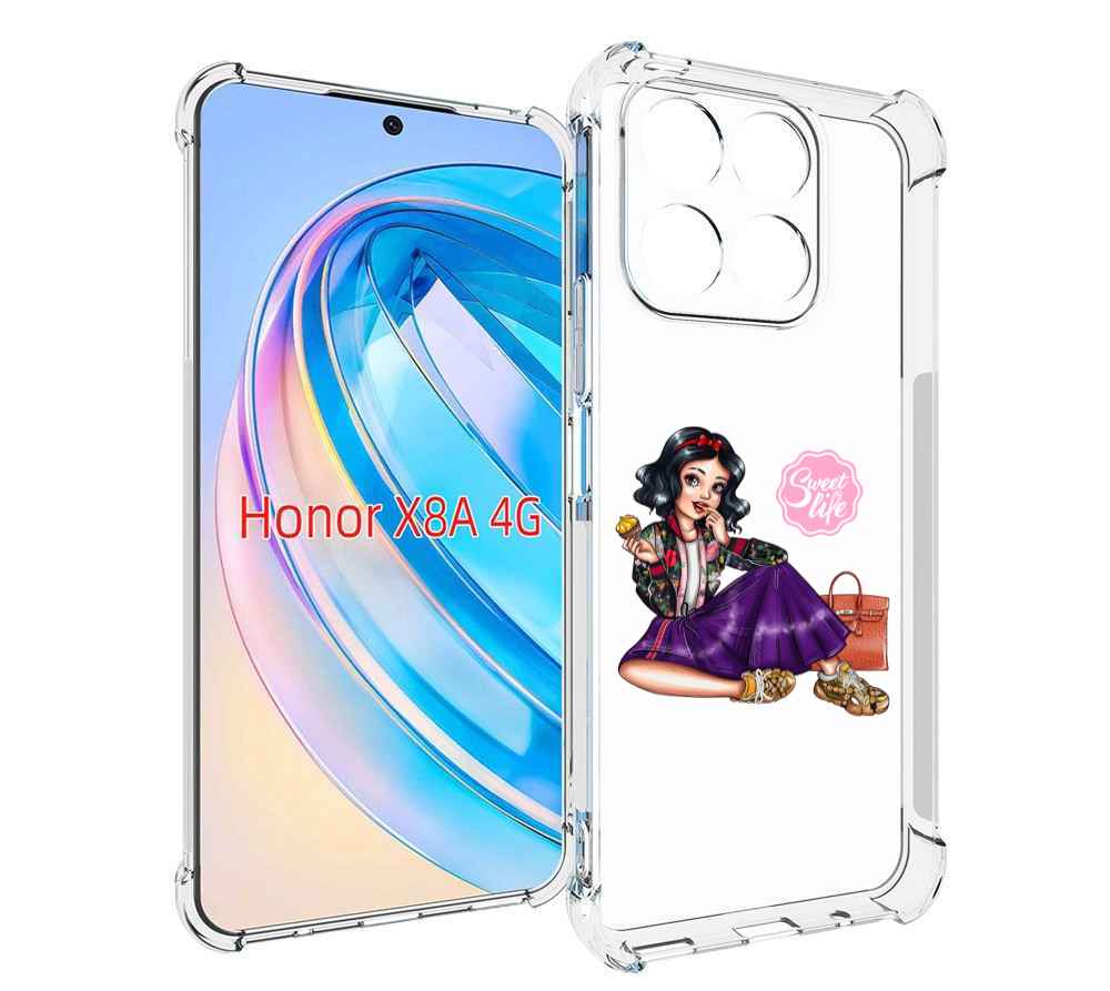 

Чехол MyPads Сладкая-жизнь женский для Honor X8a, Tocco