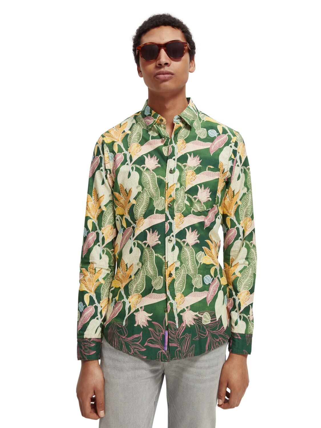 

Рубашка мужская Scotch & Soda 167267/0218 разноцветная S, 167267/0218
